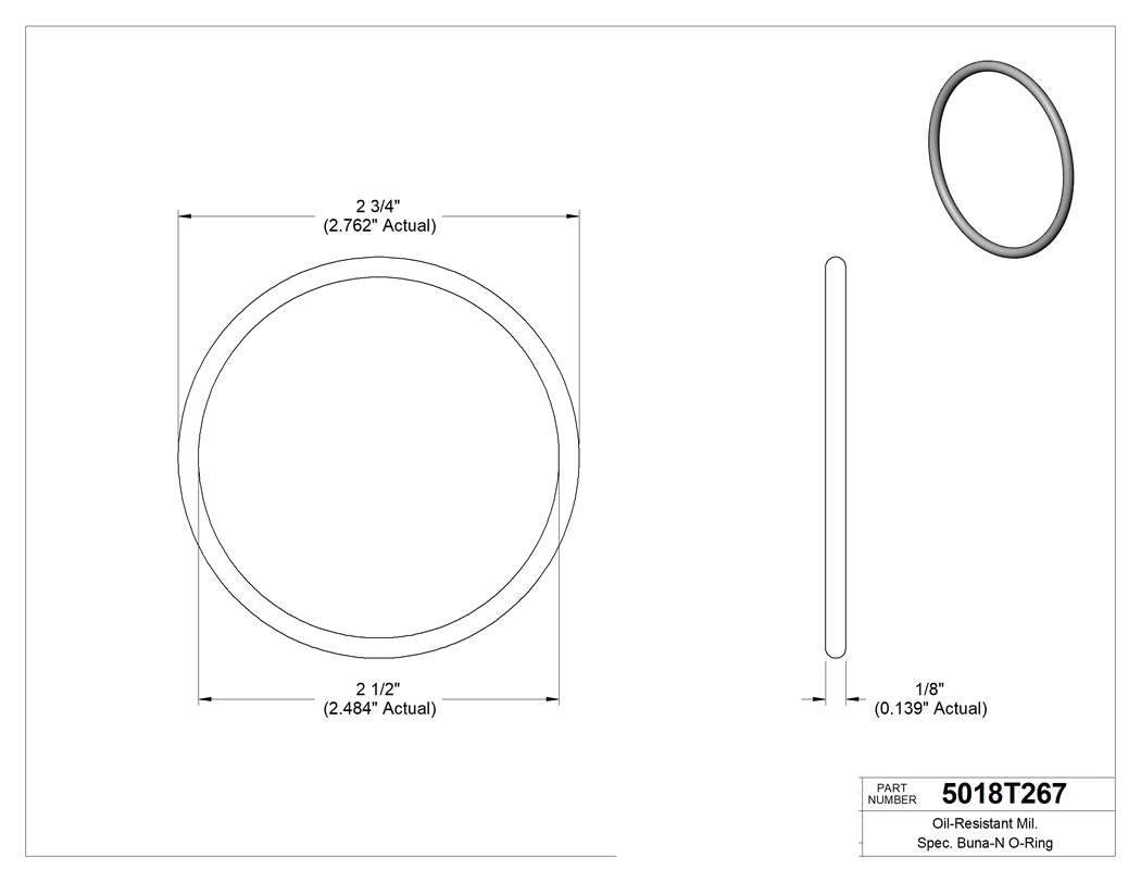 Technical drawing - 5018T267